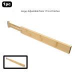 4 vnt bambukiniai stalčių pertvaros tvarkyklės Reguliuojami i&scaron;plečiami spyruokliniai stalčių skyrikliai virtuvės miegamojo komodos biurui