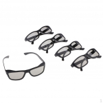 5x 3D Polarized Passive Unisex for, Vizio And All TVs Cinema Movies juoda