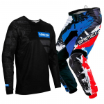 motokroso pavarų komplektas vaikams 4 5 6 7 8 9 10 11 12 13 metų Jaunimas vaikas Motociklas berniukas Mergaitė Jersey Pant Kits lenktyninis kostiumas Visureigis Enduro MX MTB S-20 black