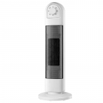 Kompakti&scaron;kas vertikalus elektrinis &scaron;ildytuvas miegamajam - svyruojantis liepsnos dizainas, idealus grupinių dovanų.