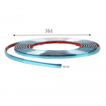Stiliaus apdailos i&scaron;orinės dalys Automobilio galinio vaizdo veidrodėlis Buferio apsauga Juosta Lipni Sidabrinė &Scaron;oninių durų chromuota juostelė Universali