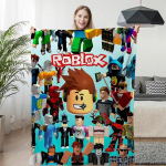Sofos pledai žiemai A-Roblox žaidimas &Scaron;iltas kelių flisas Kempingas Individualizuota lova Pūkuoti mink&scaron;ti pledai Mikropluo&scaron;to patalynė Karali&scaron;ko dydžio 30x40in