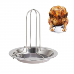 Naujas Auk&scaron;tos Kokybės Vi&scaron;tienos Anties Laikiklis Stovas Griliui Kepimui BBQ &Scaron;onkauliams Nelipnus Anglinio Plieno BBQ Griliai Vi&scaron;tienos Lėk&scaron;tė juoda