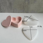 &Scaron;irdies formos laikymo dėžutė Gipsinė forma Laikymo dėžutė Silikoninė forma vazonui Gipsas Žvakių dėžutė Dervos forma Dovana Žvakių indelio gamyba