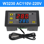 W3230 Mini Skaitmeninis Temperatūros Reguliatorius 12V 24V 220V Termostato Reguliatorius &Scaron;ildymo Valdymas Termoreguliatorius Su Jutikliu