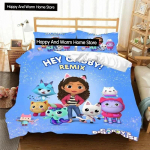 Gabbys D-Dollhouse patalynės komplektas antklodės užvalkalas antklodė lova vienvietis dvivietis pilnas karalienės jaunimo berniukas mergaitė berniukams dovana karali&scaron;ko dydžio patalynės komplektas 140x200cm 3pcs