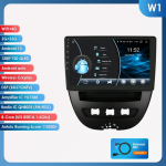 Hizpo Carplay 2din Android Autoradio, skirtas Peugeot 2005 Toyota Aygo 2014 Citroen C1 Car Radio Multimedia Video Player GPS Nav Carplay Auto 4G BT RDS DVR W1 8Core 2G 32G
