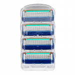 4 vnt. / siunta 5 sluoksnių skutimosi peiliukai vyrams Power Shaver Blades Proglide oranžinė
