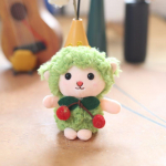 Mielas Mielas Vy&scaron;nių Ėriuko Pakabukas Pliu&scaron;inis Žaislas Lėlė Mažas Ėriukas Krep&scaron;io Pakabukas Raktų Pakabukas Skudurinė Lėlė 14 cm.