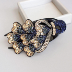 Temperamento ledi Rhinestone plaukų aksesuarai Anties segtukas moterims plaukų letena korėjieti&scaron;ko stiliaus plaukų segtukas E