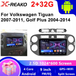 Automobilių radijas, skirtas Volkswagen VW Tiguan 2006 2010 2016 Golf Plus 2004-2014 Wireless Carplay Android Auto Car Stereo Multimedijos grotuvas 4 core 2GB+32GB carplay