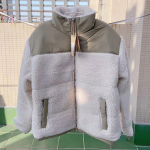 Avikailio vilnos žieminis paltas - Unisex stilius 7161 Extra Large chaki