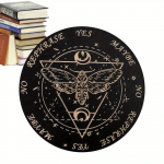 1 vnt. 2D plok&scaron;čios medinės Ouija lentos - 20 cm medinė ir raganų divinacijos lenta, raganų amatų reikmenys, ateities spėjimo žaislai, sprendimų priėmimo &scaron;vytuoklė, raganų altorius B