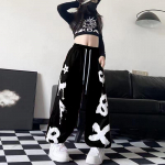 Vaiki&scaron;kos madingos hiphopo &scaron;okių kelnės - laisvo kirpimo berniukams ir mergaitėms 140 cm juoda