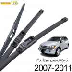 Misima Windshield Windscreen Wiper Blades For Ssangyong Kyron facelift 10/2007 - 2011 Front Rear Window Wiper 2008 2009 2010 gray