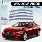 Skirta MAZDA 6 GG1 GH1 GJ1 lango skydelio i&scaron;orinė apdaila chromo priedai nerūdijančio plieno lietaus rėmai durų skydelis ventiliacijos gaubtai Ventvisor
