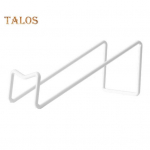 Stalvir&scaron;io vyno stovas Geležinis vyno butelių alaus laikiklis &Scaron;ampano lentyna Gėrimų eksponavimo stovas namų baro stalvir&scaron;io dekorui balta