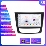 Ossuret 7862 Android automobilio radijas Mercedes Benz W211 E200 E220 E300 E350 E240 E270 E280 W219 automobiliui Garso sistemos grotuvai CarPlay 2 Din I&scaron;manusis ekranas RDS W7 8Core 6G 128G