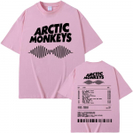 &bdquo;Arctic Monkeys&ldquo; muzikos albumas Grafi&scaron;ki mar&scaron;kinėliai Vyri&scaron;ki moteri&scaron;ki vintažinio gatvės stiliaus mar&scaron;kinėliai 100 % medvilnės atsitiktiniai dideli mar&scaron;kinėliai L