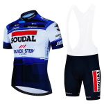 Vyri&scaron;kas dviratininko aprangos komplektas SOUDAL Quick Step Drabužiai 2025 Dviračių drabužiai Vasariniai dviračių mar&scaron;kinėliai Dviratininko striukė Vyri&scaron;ki pavasariniai &scaron;ortai su petne&scaron;omis XXL