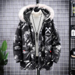 Vyri&scaron;kos žiemos laisvalaikio gobtuvu parkas 12XL didelio dydžio striukės Vyri&scaron;kos madingos pastorintos striukės paltai Vyri&scaron;ki vir&scaron;utiniai drabužiai 10XL juoda