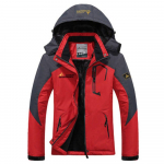 Winter Parka Vyri&scaron;ki Windbreak Plus Stori &Scaron;ilti Vėjo nepraleidžiantys kailiniai Vyri&scaron;ki kari&scaron;kiai su gobtuvu anorako striukės Vyri&scaron;kos žieminės striukės L raudona