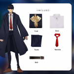 Mashle: Magija ir Raumenys Cosplay - Mash/Lehm Helovino pasirodymo kostiumas Anime Akademijos Uniforma Cosplay Kostiumas XS