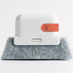 2 viename griovelių valymo įrankis langų rėmo durelių griovelių valymo &scaron;epetys stumdomų durų takelio valymo įrankiai rankinis ply&scaron;ių valiklis pilka spalva