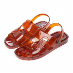 Vyri&scaron;ki sandalai vasariniai želė batai plok&scaron;čios &scaron;lepetės namams laukui retro sandalai permatomi sandalai batai vyrams 44