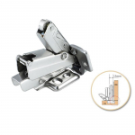 Techninė įranga 165 laipsnių hidraulinis sulankstomas amortizatorius buferis durų vyriai langų priedai baldų reikmenys Full Overlay