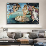 Botticelli Veneros gimimas Drobės paveikslai Reprodukcijos ant sienos Menas Plakatai ir spaudiniai Klasikinio meno paveikslų dekoras 30*40cm