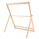 Audimo rėmas Daugiafunkcinis buko medienos rankinio audimo staklys gobelenui, &scaron;aliui, pledui