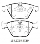 For Bmw 7 Serıes E66 2005 2009 Front Brake Pad Wıreless Dısc 155,2X68,5X19 Bramax