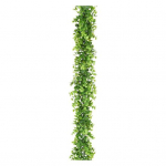 Realisti&scaron;kas imitacinis rotango be vytančio UV spinduliams atsparių gėlių kompozicijos netikro eukalipto fono dekoras žalia