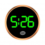 Automobilinis skaitmeninis prietaisų skydelio laikrodis, automobilinis laikrodis, LED laiko rodmuo, liečiamas, automobilinis laikrodis, lipnus laikrodis automobilio prietaisų skydeliui green-light rožinio aukso spalvos