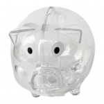 Animacinis kiaulės taupyklė skaidrus plastikinis pinigų dėžutė didelės talpos monetų grynųjų pinigų konteineris vaikams suaugusiems pinigų taupymo dėklas laikymo stiklainis dekoracija