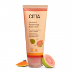 CITTA Vitamin C Brightening Face Scrub For Men & Women | Gently Exfoliates & De-tans Dull Skin | Promotes Cell Turnover | 50 gm