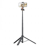 UURIG VRIG TP-16 1,4 m i&scaron;traukiamas fotoaparato asmenukių lazda trikojis su 360&deg; rutuline galvute, aliuminio lydinio fotoaparato stovas, skirtas iPhone ir Sony, greito atleidimo VRIG TP16