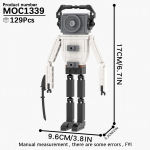 MOOXI Skibidi Tualetas Stovyklos Rinkinys MOC Kaladėlės Žaidimas Super Titanas Bosas Woofer TV Kamera Garsiakalbis Sirena Žmogus Bosas Konstruktorius Vaikų Žaislai