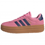 adidas VL Court Bold Bliss Pink Tamsiai Mėlyni Moteri&scaron;ki Kedai Aukso Metalo JI1789 39⅓