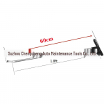 Mangano plieno įlenkimų taisymo laužtuvas su keičiamomis galvutėmis