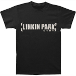 Vyri&scaron;ki mar&scaron;kinėliai su Linkin Park grafika, prigludusio kirpimo, 220 gsm, sunkaus svorio medvilnė, grupės emblemos atspaudas, juodi, kasdieniai, trumpomis rankovėmis S