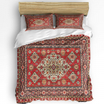 Vintažinis Gėlių Indijos Bohemijos Antklodės Užvalkalas Su Pagalvės Užvalkalu Individualus Antklodė 3vnt Patalynės Komplektas Antklodės Užvalkalas Dvigulė Lova Namų Tekstilė EU Double(200x200cm)