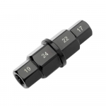 Carrfan Motociklo &Scaron;e&scaron;iakampio A&scaron;ies Įrankis 17mm 19mm 22mm 24mm A&scaron;ies &Scaron;e&scaron;iakampis Allen Veleno Vairuotojas Veleno Lizdo Adapteris juoda