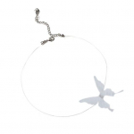 Drugelio chokeris Boho nematoma grandinėlė Drugelio fėjos chokeris Skaidri žvejybinio valo vėrinys moterims