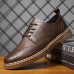 Vyri&scaron;ki Brogue Didžiosios Britanijos laisvalaikio suknelė Batai Vyri&scaron;ki džentelmenai PU odinė avalynė Pusiau formali Vyri&scaron;ki Loafers Storas Padas Vakarėlis Zapatos Hombre 39
