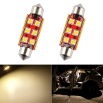 Futwod T10 41 LED Salono Lemputė, Lemputės Spalva, LED Lemputė, T10, 41mm, LED, Salonas T10 x 41mm balta