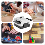 Automatinis kortų mai&scaron;ytuvas Elektrinis mažo triuk&scaron;mo mai&scaron;ymo aparatas stalo žaidimams juoda