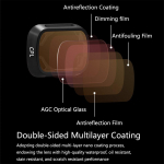 6 vnt. ND filtrų rinkinys, suderinamas su DJI Mini 3/Mini 3 Pro, daugiasluoksnis HD stiklas