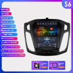 Hizpo Tesla stiliaus Carplay Android automobilio radijas Ford Focus MK3 2012-2018 multimedia vaizdo grotuvui, navigacijai GPS, automobilių stereo, i&scaron;maniajam ekranui S6 8Core 6G 64G